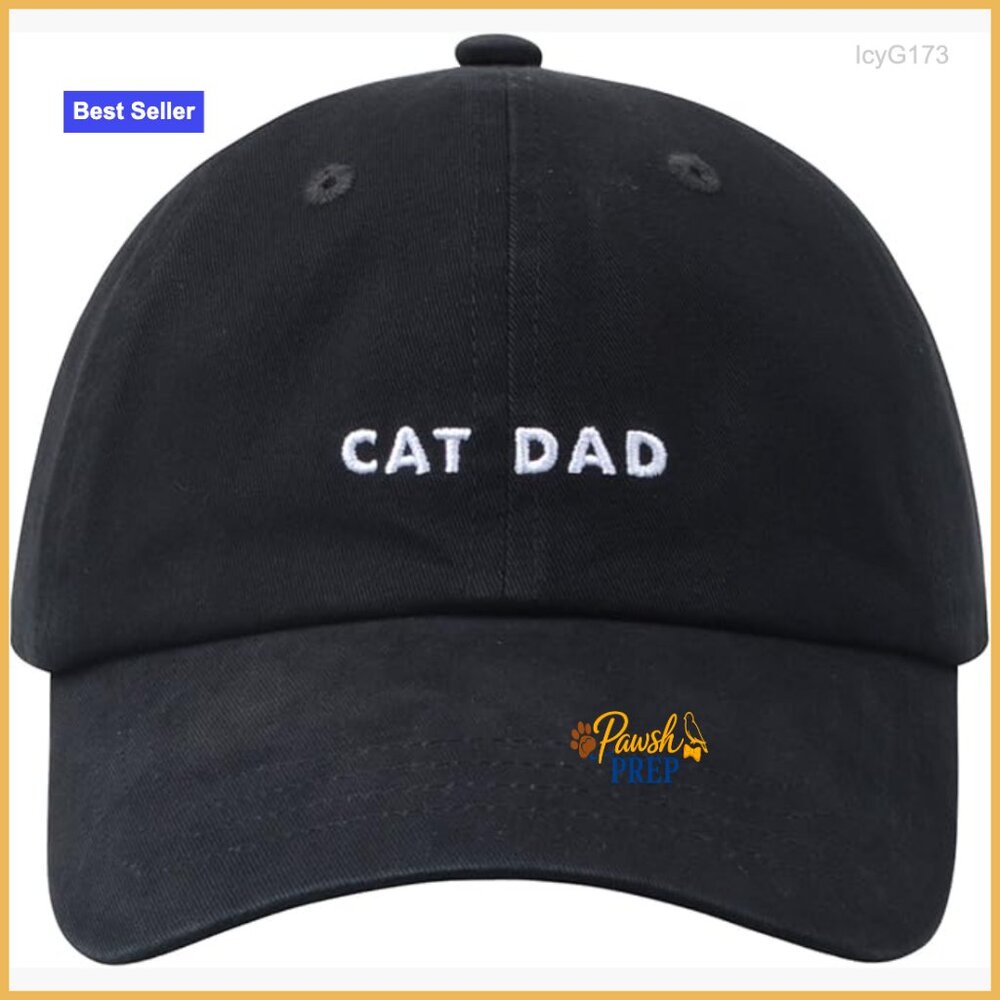 Adjustable Cotton Baseball Cap for Cat Lovers, One Size Fits Most Adults